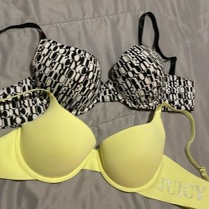 Juicy couture bras. Size 36c